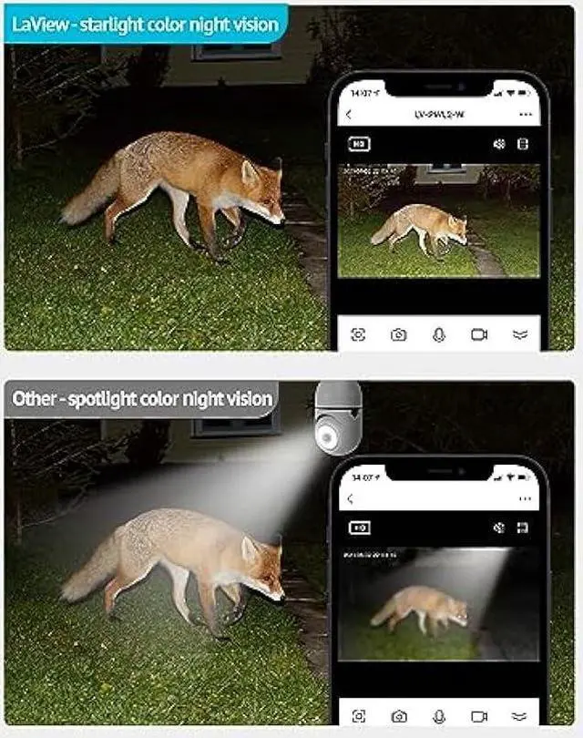 Alt view image 5 of 7 - LaView 4MP Bulb Security Camera 5G& 2.4GHz, 360°2K Security Cameras Wireless Outdoor Indoor Full Color Day and Night, Motion Detection, Audible Alarm, Easy Installation, Compatible with Alexa (2 Pack)