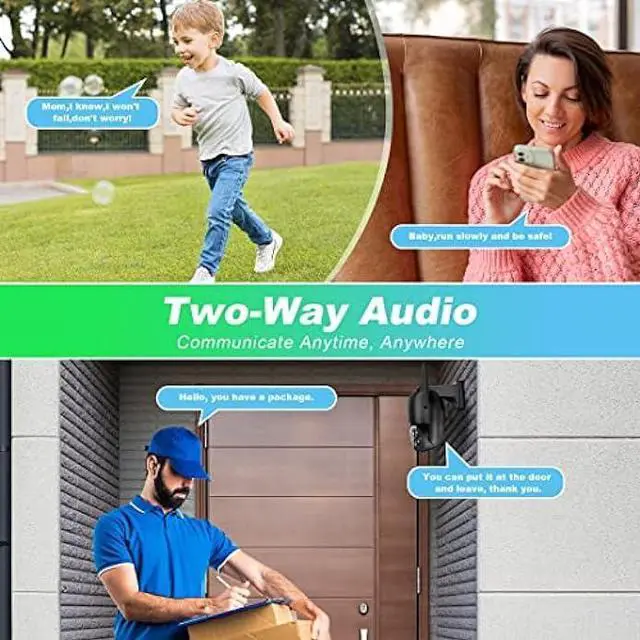 Alt view image 6 of 6 - Solar Security Cameras Wireless Outdoor, SeeVision 2K Battery Powered PTZ WiFi 3MP Camera for Home with Spotlight, PIR Motion Detection,Siren, Color Night Vision, 2-Way Talk, SD/Cloud Storage