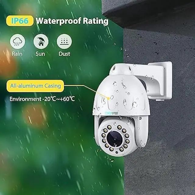 Alt view image 7 of 7 - SV3C POE PTZ Security Camera Outdoor 15X Optical Zoom 5MP Auto Tracking Floodlight Color Night Vision IP Camera, 2-Way Audio, Metal Shell, RTSP, FTP, SD Card Record, BlueIris, Onvif Conformant (Wired)