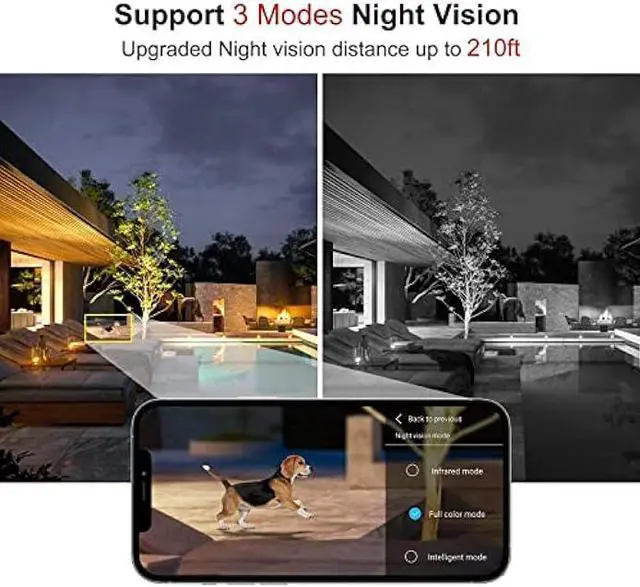 Alt view image 4 of 7 - SV3C PTZ WiFi Security Camera Outdoor 15X Optical Zoom Auto Tracking 5MP Floodlight Color Night Vision Wireless IP Cam, 2-Way Audio, Black Metal Shell, RTSP, SD Card Record, BlueIris, Onvif Conformant