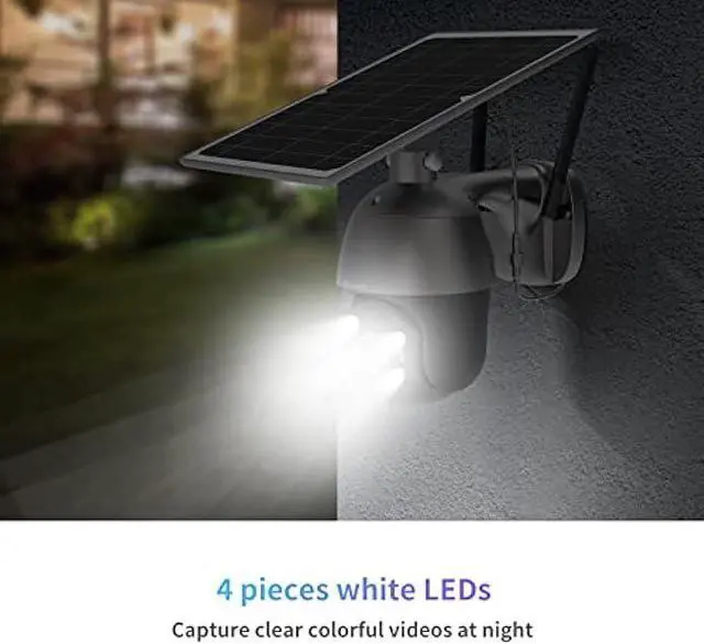 Alt view image 4 of 6 - SOLIOM S600 3G/4G LTE Outdoor Solar Powered Cellular Security Camera Wireless,Pan Tilt 360°View Spotlight,1080p Night Vision,2 Way Talk,PIR Motion Sensor,No WiFi,US Version