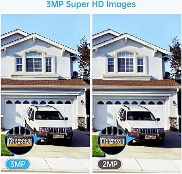 Alt view image 6 of 6 - [3MP HD,Audio] SMONET WiFi Security Camera System,1TB Hard Drive,8CH Home Surveillance NVR Kit,4 Packs Outdoor Indoor IP Cameras Set,IP66 Waterproof,Free Phone APP,Night Vision,24/7 Video Recording