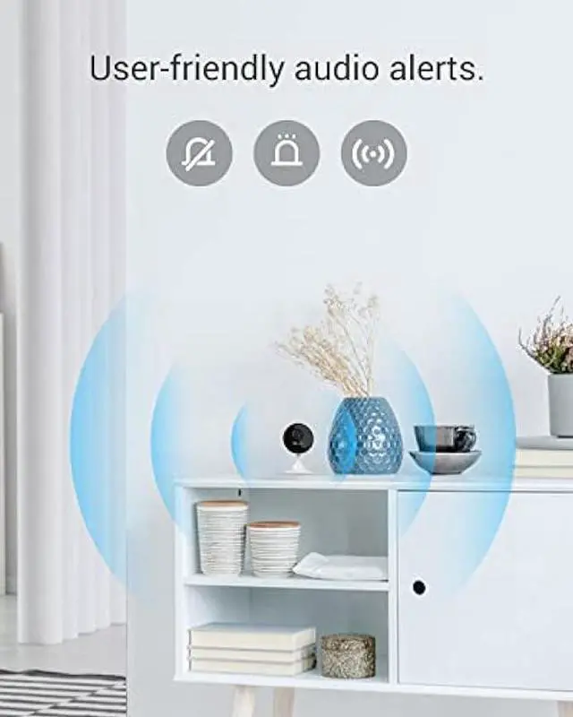 Alt view image 4 of 6 - EZVIZ Indoor Security Camera 1080P WiFi Baby Monitor, Smart Motion Detection, Two-Way Audio, 40ft Night Vision, Works with Alexa & Google Assistant(C1C)