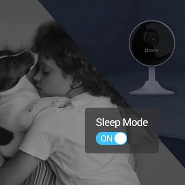 Alt view image 6 of 6 - EZVIZ Indoor Security Camera 1080P WiFi Baby Monitor, Smart Motion Detection, Two-Way Audio, 40ft Night Vision, Works with Alexa & Google Assistant(C1C)