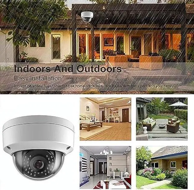 Alt view image 5 of 7 - 5MP Analog Coax Dome TVI CVI CCTV Surveillance Security Camera, 2.8mm 100° Wide Viewing Angle, 65ft IR Night Vision, Outdoor, Full Metal Housing, ONLY Compatible with 4MP, 5MP and 8MP DVR
