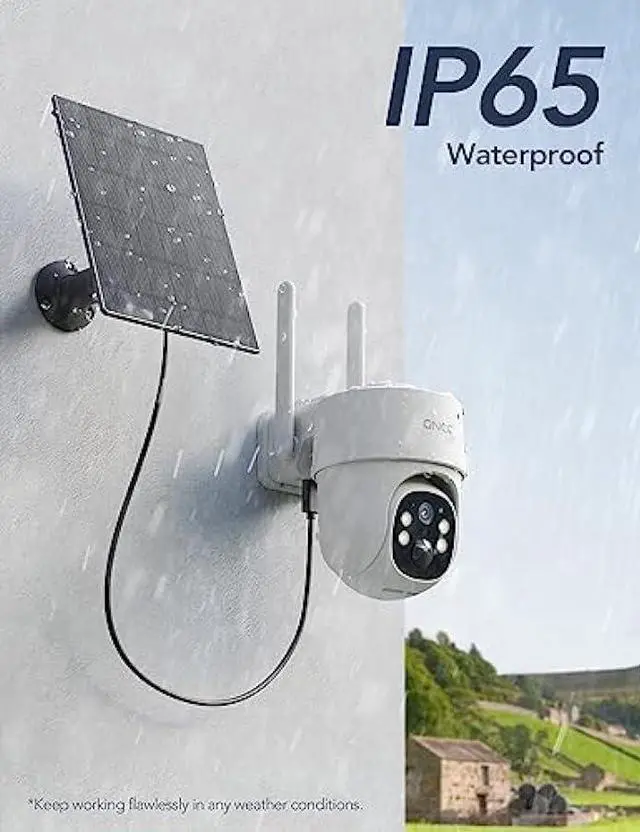 Alt view image 5 of 6 - GNCC Security Camera Wireless Outdoor, 4G Cellular Trail Camera, No WiF, 2K, 360° Live Video, Motion Detection, Night Vision, Solar Panel, 2 Way Audio, 64GB Micro SD&SIM Card, Data Plan Needed