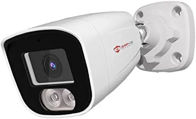 Alt view image 7 of 7 - Anpviz 4MP PoE IP Bullet Camera with Microphone/Audio, IP Security Camera Outdoor Indoor, Night Vision 65ft, Waterproof IP66, 108° Wide Angle 2.8mm Lens, 24/7 Recording