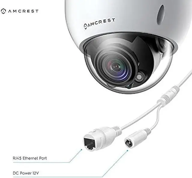 Alt view image 6 of 6 - Amcrest 4K Optical Zoom AI IP Camera, Varifocal 8MP Outdoor IP POE Camera Dome, Face Detection, Human & Vehicle Detection, 2.7mm~13.5mm Lens, IP67, 5X Optical Zoom, (IP8M-VD2893EW-AI)