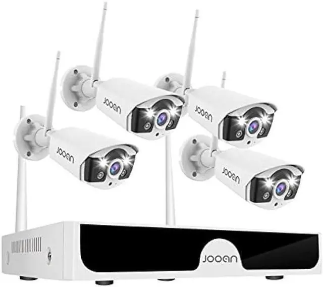 Alt view image 7 of 7 - JOOAN 3MP Wireless Security Camera System Outdoor IP67 Weatherproof with Floodlight,2 Way Audio,Motion Detection,WiFi Outdoor Surveillance Hard Drive Record Expandable 10CH NVR H.265+,Work with Alexa