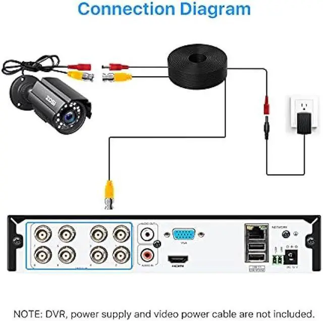 Alt view image 4 of 5 - ZOSI 2.0MP 1080P HD 1920TVL Security Camera Hybrid 4-in-1 TVI/CVI/AHD/960H CVBS CCTV Camera Outdoor Indoor,80ft IR Night Vision,Weatherproof Bullet Camera For analog Surveillance DVR(Black)