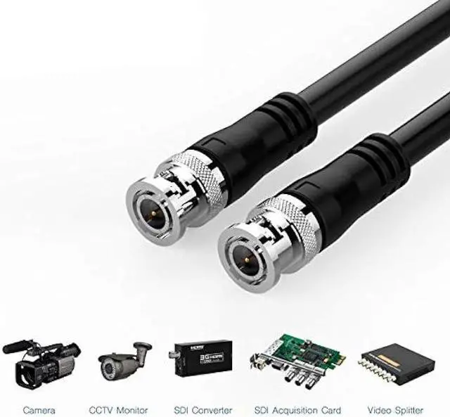 Alt view image 7 of 7 - FURUI SDI Cable 75ft, HD-SDI Cable 3G 75 Ohm Coax Cable 75-5 BNC to BNC Cable Copper Connectors Anti Oxidant 1080P for Video Security Camera CCTV Systems