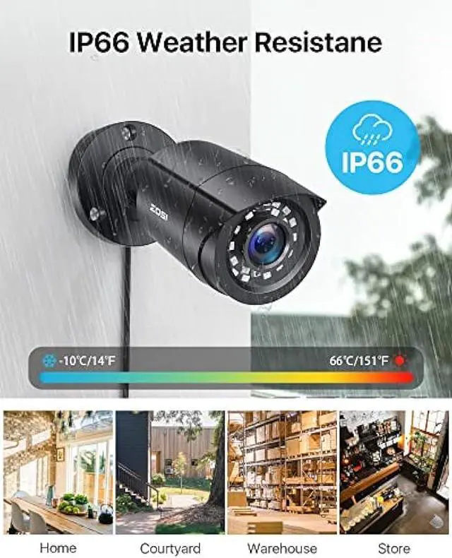 Alt view image 3 of 5 - ZOSI 8CH 1080P Home Security Cameras System with 1TB Hard Drive,H.265+ 8 Channel 5MP Lite CCTV DVR and 4pcs 1080P Indoor Outdoor Surveillance Cameras with Night Vision,Motion Alert,Remote Access