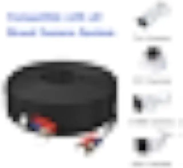 Alt view image 5 of 5 - BNC Cable 200ft 4 Pack Aimyzii BNC Video Power Cable,All-in-One Video Security Camera Cable for CCTV Camera DVR Security Systems(Included 8X BNC Adapters,100 Pcs Cable Clips)-Black