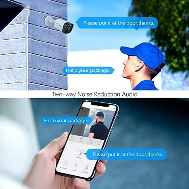 Alt view image 3 of 6 - (4K/8.0 Megapixel & 130° Ultra Wide-Angle) 2-Way Audio PoE Outdoor Home Security Camera System, 4 Wired Outdoor Video Surveillance IP Cameras System 2TB