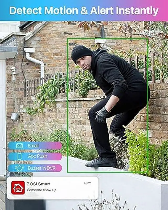 Alt view image 4 of 6 - ZOSI H.265+ 8CH 3K Lite 4-in-1 Surveillance DVR Recorders with 2TB HDD for HD-TVI, CVI, CVBS, AHD 960H/720P/1080P/5MP CCTV Security Cameras System,AI Human/Vehicle Detection,Remote Access,Alert Push