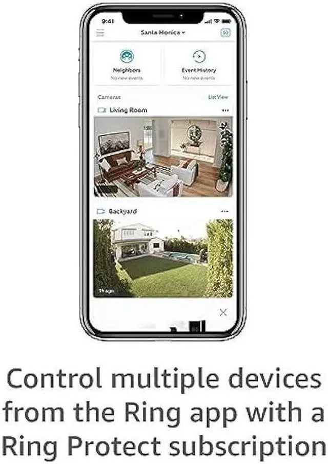 Alt view image 4 of 5 - Ring Stick Up Cam Elite, Power over Ethernet HD Security Camera with Two-Way Talk, Night Vision, Works with Alexa - White