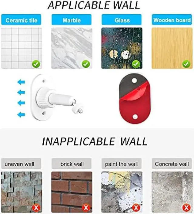 Alt view image 4 of 6 - 4pack Adhesive Wall Mount Compatible with Ring Stick Up Cam Wired/Battery and Ring Indoor Cam HD Security Camera,360 Degree Adjustable Mounting BracketCamera not Included