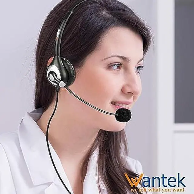 Alt view image 6 of 7 - USB Headset with Microphone Noise Cancelling & Audio Controls, Computer Headphones for PC Laptop, Business, Home Office, Call Center, Skype, Zoom, Webinar, Clear Chat, Super Light,Single