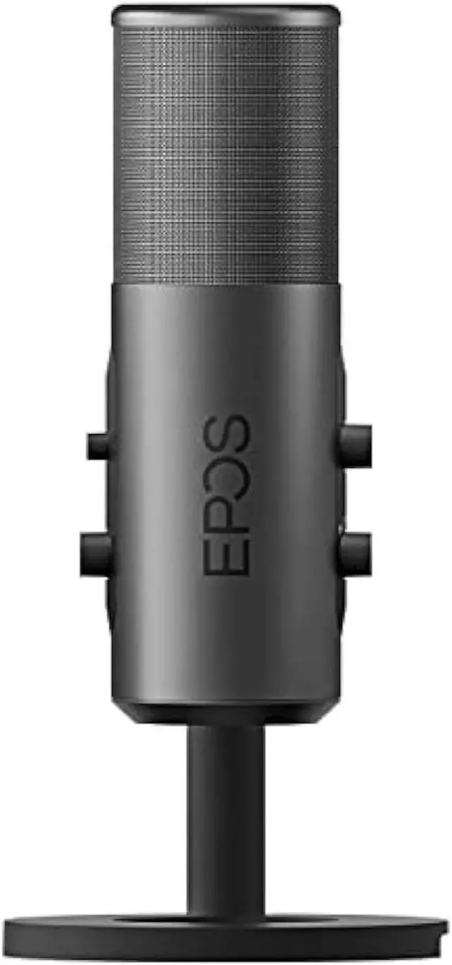 Alt view image 5 of 6 - EPOS Gaming B20 Streaming Microphone - 2.9m Cable USB-C Computer Microphone for Gaming - PC & Laptop Connection with Audio Controls - Compatible with PC, Mac, and PS4/5 - Desk Stand Included, Gray