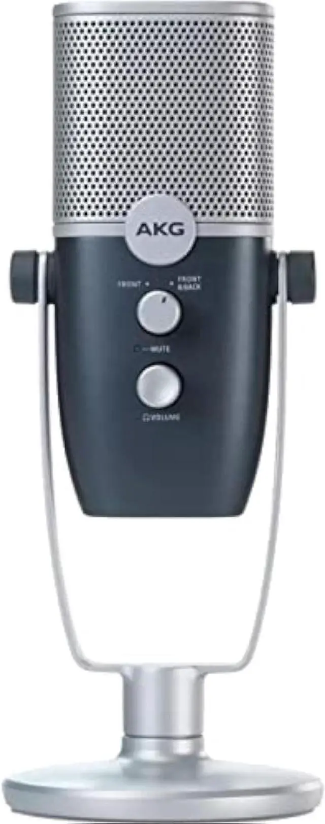 Main image of AKG Pro Audio Ara Professional USB-C Condenser Microphone, Dual Pattern Audio Capture Modes for Podcasting, Video Blogging, Gaming and Streaming, Blue and Silver