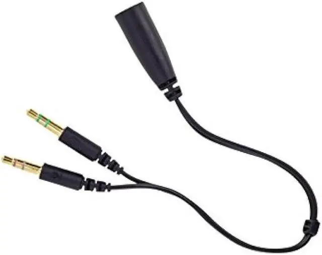 Alt view image 4 of 4 - Cyber Acoustics Stereo Headset, 3.5mm Stereo & Y-Adapter for Separate Headphone & Mic Connection, K12 School Classroom and Education (AC-204) (4 Pack)