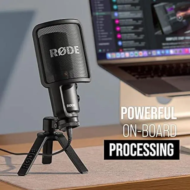 Alt view image 5 of 6 - RØDE NT-USB+ Professional-Grade USB Condenser Microphone For Recording Studio Quality Audio Directly To A Computer Or Mobile Device, Black