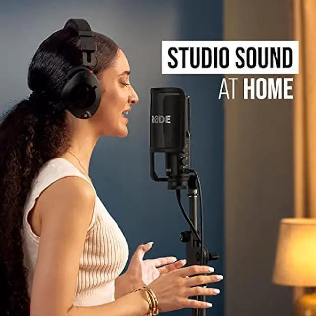 Alt view image 6 of 6 - RØDE NT-USB+ Professional-Grade USB Condenser Microphone For Recording Studio Quality Audio Directly To A Computer Or Mobile Device, Black