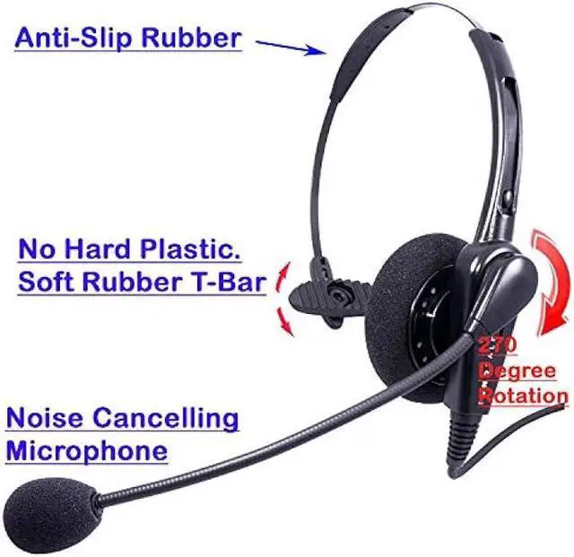Alt view image 4 of 7 - INNOTALK Cost Effective USB Computer Headset, Durable Call Center Headset for Softphone of Teams, Skype for Business, Cisco Jabber Etc