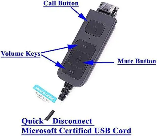 Alt view image 6 of 7 - INNOTALK Cost Effective USB Computer Headset, Durable Call Center Headset for Softphone of Teams, Skype for Business, Cisco Jabber Etc