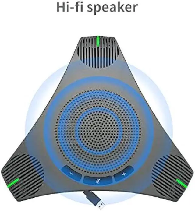 Alt view image 4 of 6 - Conference Speaker Microphone Omnidirectional USB Speakerphone Microphone for 8-10 People Business Conference,360° Omnidirectional Mic, Intelligent DSP Noise Reduction for Video Meeting ,Plug & Play