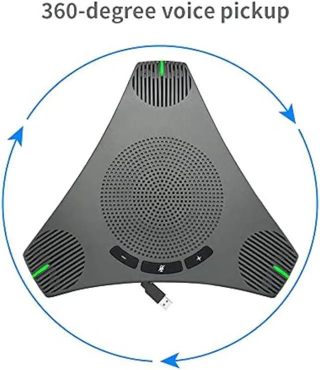 Alt view image 5 of 6 - Conference Speaker Microphone Omnidirectional USB Speakerphone Microphone for 8-10 People Business Conference,360° Omnidirectional Mic, Intelligent DSP Noise Reduction for Video Meeting ,Plug & Play