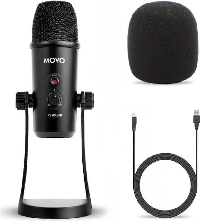 Main image of Movo UM700 Desktop USB Microphone for Computer with Adjustable Pickup Patterns Perfect as a Podcast Microphone, Streaming Microphone, Gaming Microphone, PC Microphone, ASMR Microphone and More