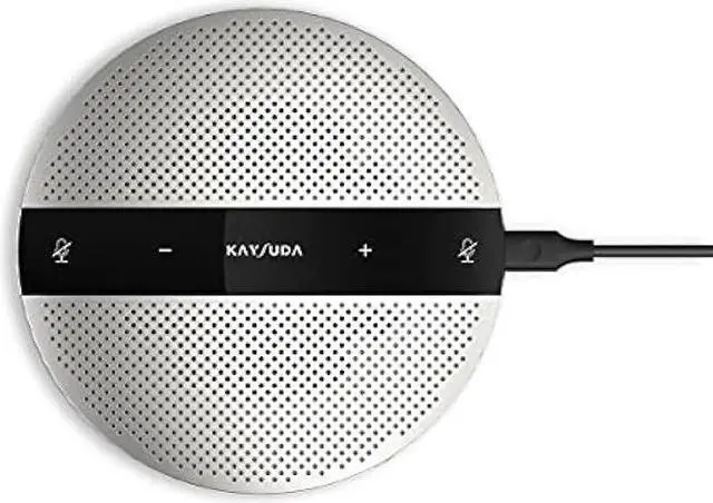 Main image of KAYSUDA USB Speaker Phone 360° Omnidirectional Microphone Portable Conference Speakerphone Echo Cancellation for Teams, Zoom, VoIP Calls, Webinar, Phone, Call Center, Recording
