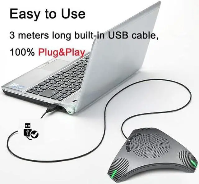 Alt view image 5 of 6 - Matosio Octopus Loudspeaker & Telephone Conference Microphone 360° Omnidirectional Microphone Plug and Play USB for Meeting Room or Office