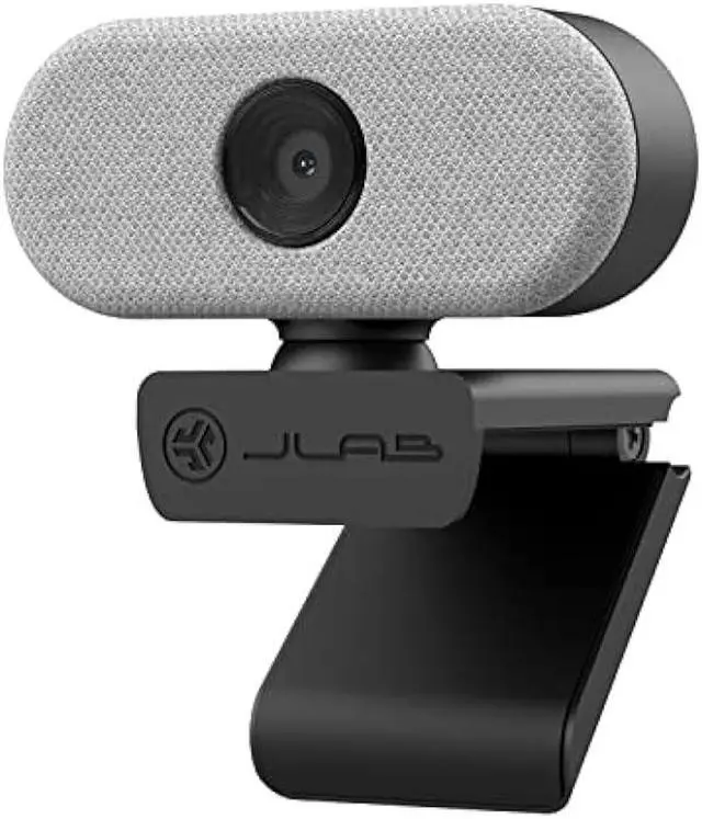 Main image of JLab Go Cam USB HD Webcam, White, 1080P/30 FPS, 2.1 Megapixels, Minimalist Portable Set-up, Omni-Directional Microphone, Compatible with PC, Mac and Chromebook