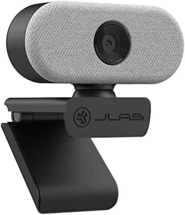 Alt view image 4 of 4 - JLab Go Cam USB HD Webcam, White, 1080P/30 FPS, 2.1 Megapixels, Minimalist Portable Set-up, Omni-Directional Microphone, Compatible with PC, Mac and Chromebook