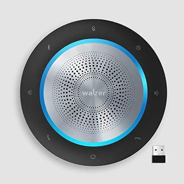 Main image of Bluetooth Speakerphone Conference Microphone with Wireless Dongle, Portable USB Speaker for Meetings, 6 mics 360° Enhanced Voice Pickup, Noise Reduction for Home and Office 10W Louder Sound Walzer
