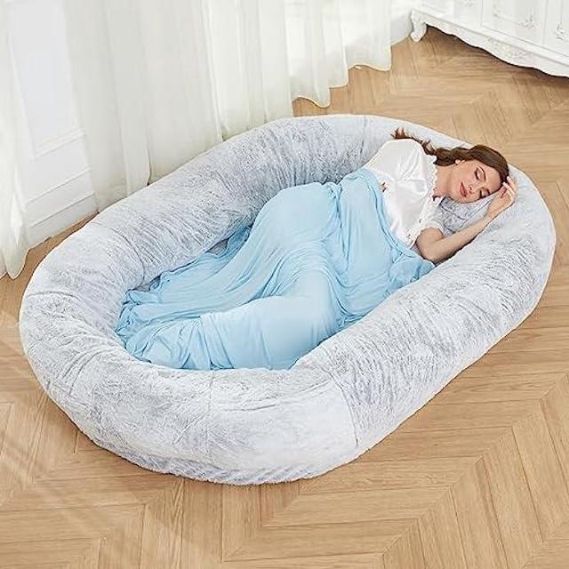 GIANT 5ft/150cm Bean Bag - Solid Cover Fashion Sofa No Beans No Liner Bed |  eBay