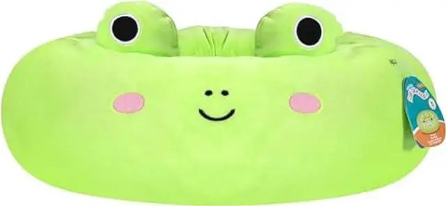 Alt view image 2 of 6 - Squishmallows 30-Inch Wendy Frog Pet Bed - Large Ultrasoft Official Squishmallows Plush Pet Bed