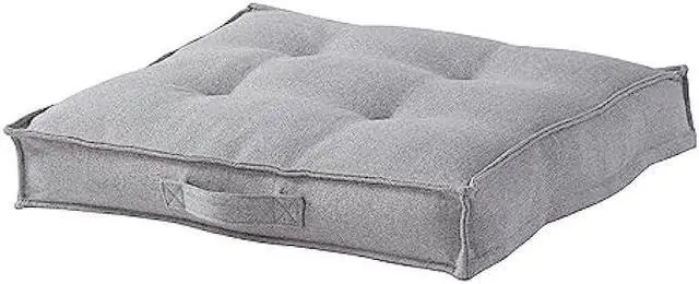 Alt view image 2 of 6 - Happy Hounds Milo Square Tufted Pillow Dog Bed, Cement, Small (24 x 24)