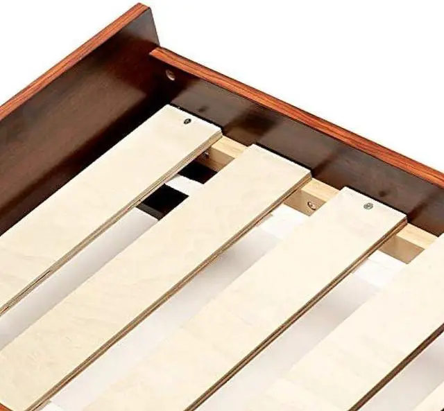 Alt view image 4 of 7 - Furhaven (Old Version) Elevated Dog Bed Frame for 44 x 35 XL Dog Beds, Easy Assembly - Mid-Century Modern Bed Frame - Walnut, Jumbo/XL