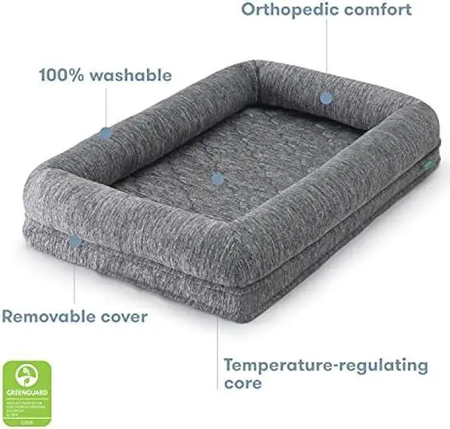 Alt view image 3 of 7 - Newton Orthopedic Pet Bed - Washable Dog Bed for Small Dogs, Puppy Bed, Crate Bed, with Removable & Breathable Dog Bed Cover, Comfy & Durable Dog Bed for Small to Large Dogs, Dog Essentials, Small