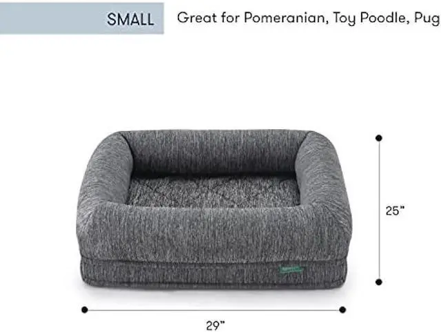 Alt view image 4 of 7 - Newton Orthopedic Pet Bed - Washable Dog Bed for Small Dogs, Puppy Bed, Crate Bed, with Removable & Breathable Dog Bed Cover, Comfy & Durable Dog Bed for Small to Large Dogs, Dog Essentials, Small