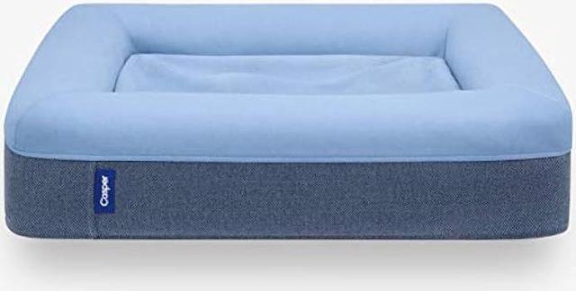 Main image of Casper Dog Bed, Plush Memory Foam, Large, Blue, 35.0L x 45.0W x 7.0Th