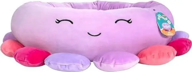 Alt view image 2 of 5 - Squishmallows 30-Inch Beula Octopus Pet Bed - Large Ultrasoft Official Squishmallows Plush Pet Bed