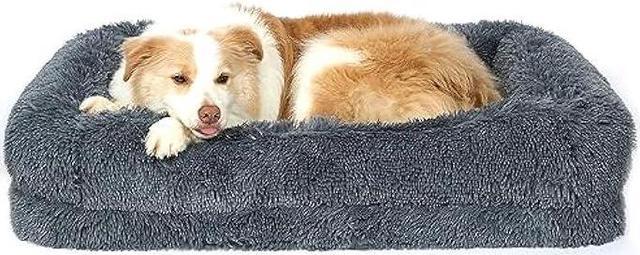 Orthopedic Dog Bed - 2-layer Memory Foam Crate Mat With Machine