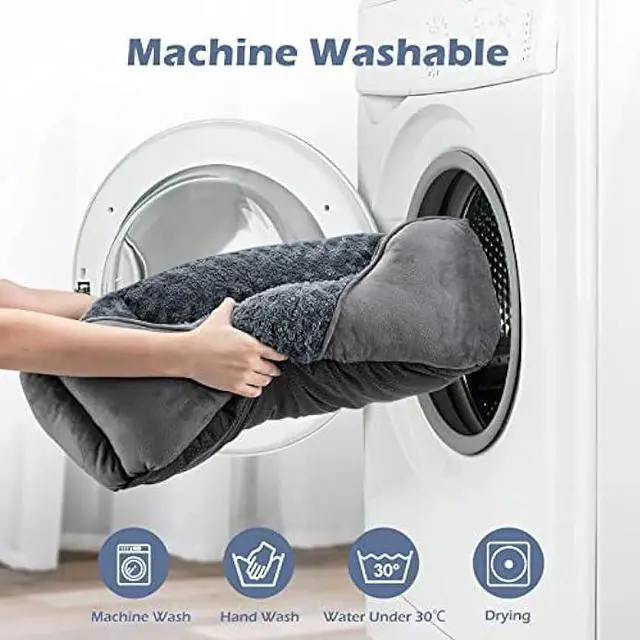 Alt view image 7 of 7 - INVENHO XX-Large Dog Bed for Large Medium Small Dogs, Rectangle Washable Dog Bed, Orthopedic Dog Bed, Soft Calming Sleeping Puppy Bed Durable Pet Cuddler with Anti-Slip Bottom XXL(42x30x10)