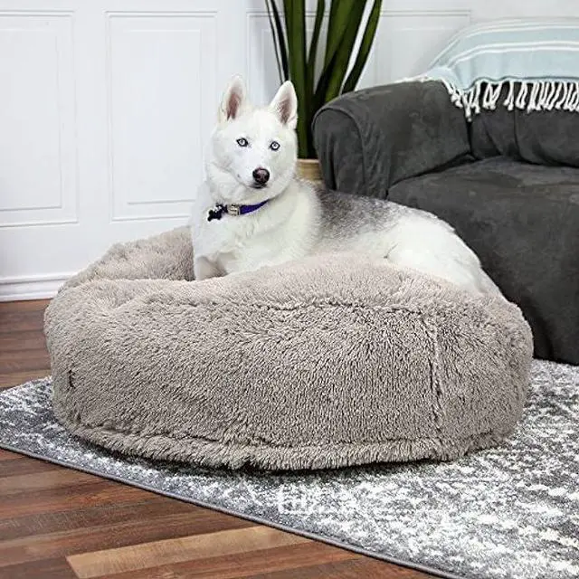 Alt view image 4 of 6 - SPORT PET Luxury Waterproof Pet Bed, Soft Fleece Pet Blanket, Replacement Covers, Machine Washable, Large, Gray, 36.0 L x 36.0 W x 11.5 Th