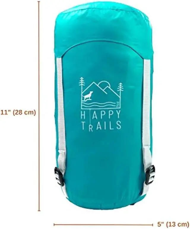 Alt view image 3 of 6 - Happy Trails PNW 11 oz Ultralight Dog Sleeping Bag BackpackingOutdoor Dog Bed for HikingBackpacking Gear for DogsDog Hiking GearDog Camping GearPackable Sleeping Bag for DogsDog Travel Bed