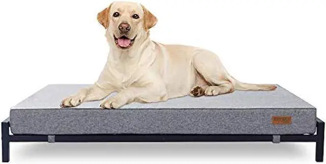 Main image of KOPEKS Elevated Dog Bed for Large Dogs Raised Dog Bed with Dog Mattress & Dog Bed Frame Modern Style - Updated 2023 Version